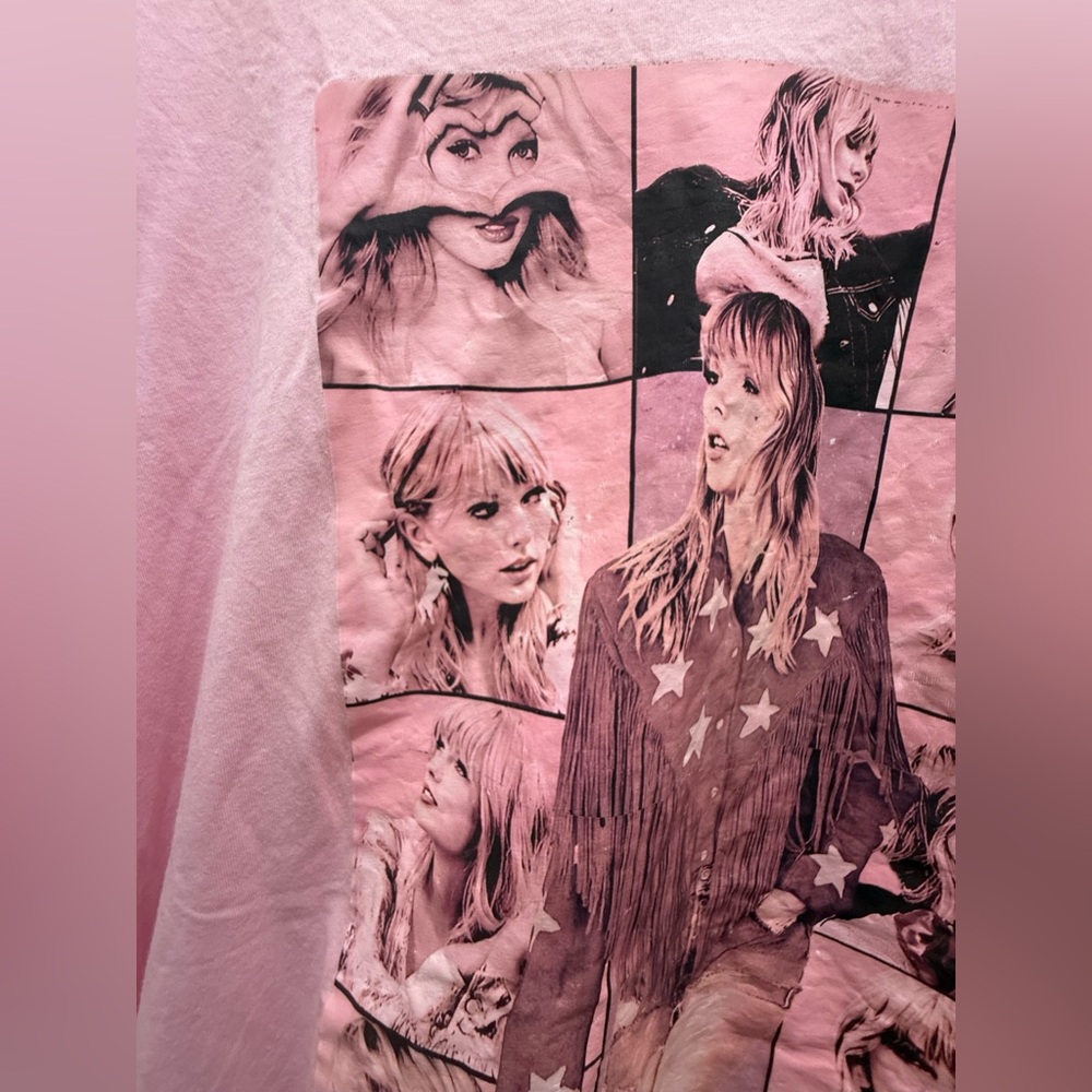 Taylor Swift. Make Market. Bubble Gum Pink Vinyl Print - Lover Era Tshirt. 3XL. - Picture 4 of 7